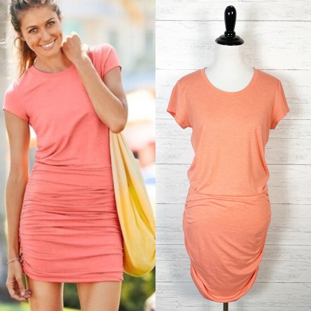 Athleta • Topanga Ruched Skirt Tee Dress S
